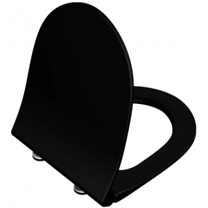 Крышка-сиденье Vitrа Sento 120-083-009 матовая черная, с микролифтом 